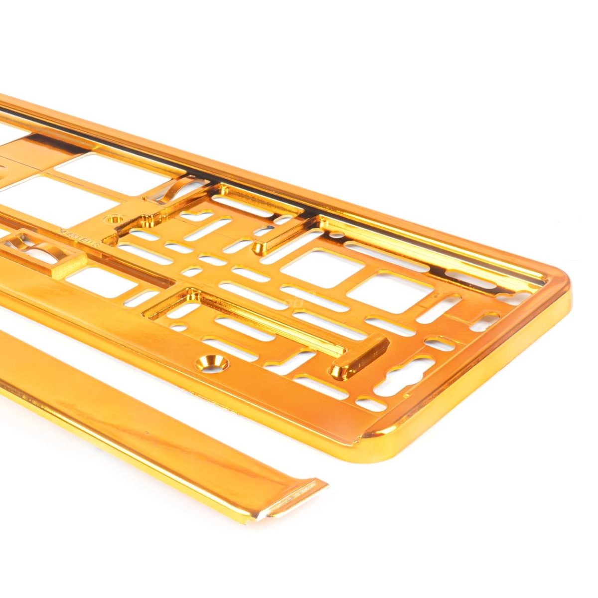 Suport Numar Inmatriculare Din Plastic, Calitate Premium, Culoare Orange