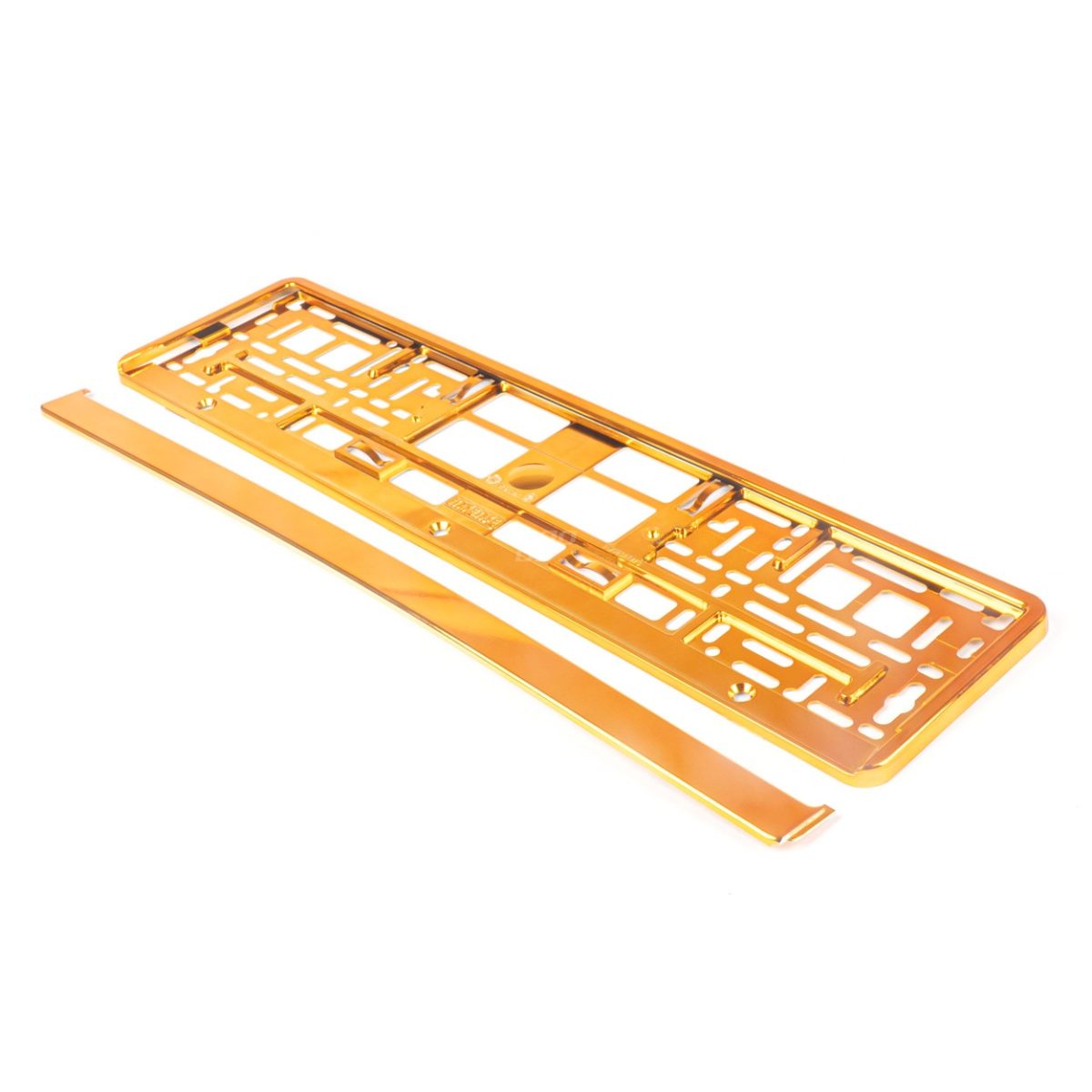 Suport Numar Inmatriculare Din Plastic, Calitate Premium, Culoare Orange