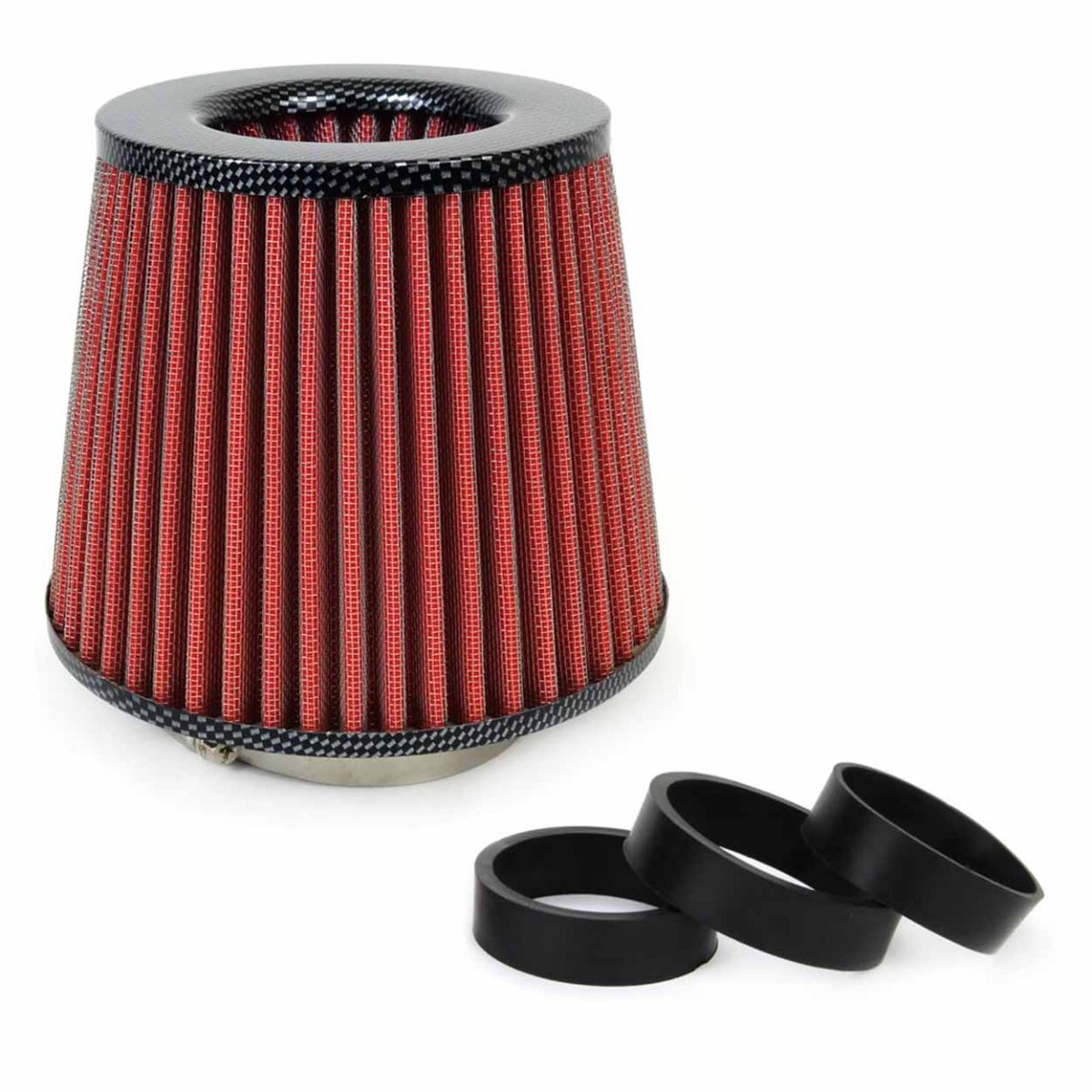 Filtru De Aer Conic Carbon Cu 3 Adaptoare
