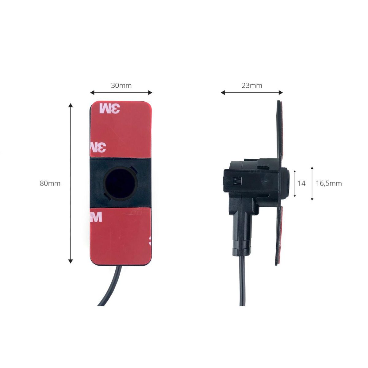 Senzor De Parcare Universal Pentru Sisteme De Parcare Aftermarket, Montaj Intern, Diametru Ø 16,5 Mm, Culoare Negru