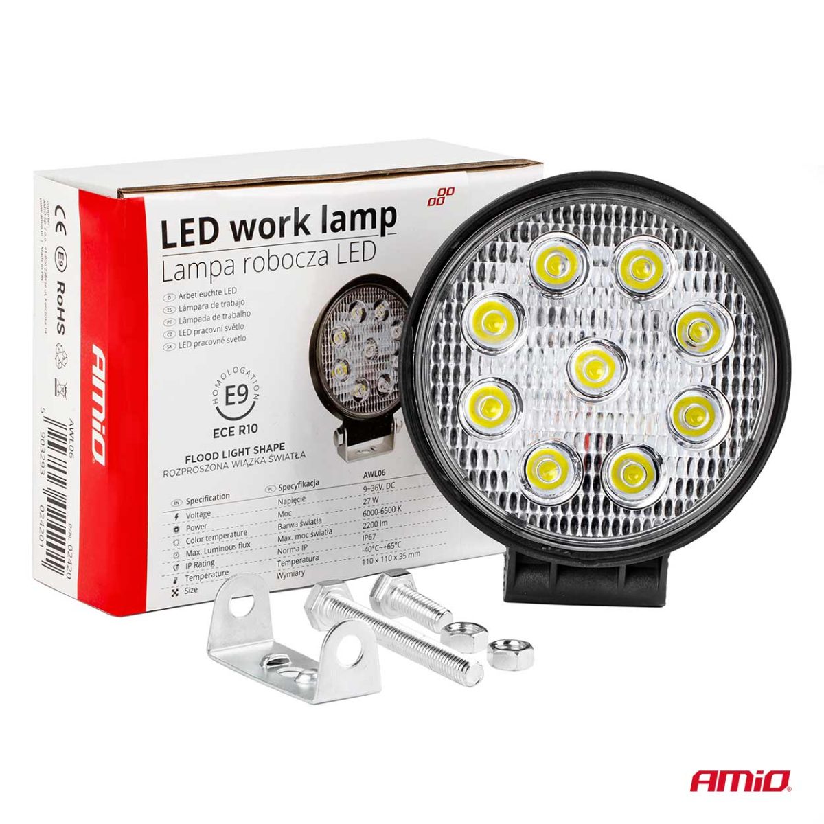 Proiector Led Flood Off-Road, Atv, Ssv, Ø110 Mm