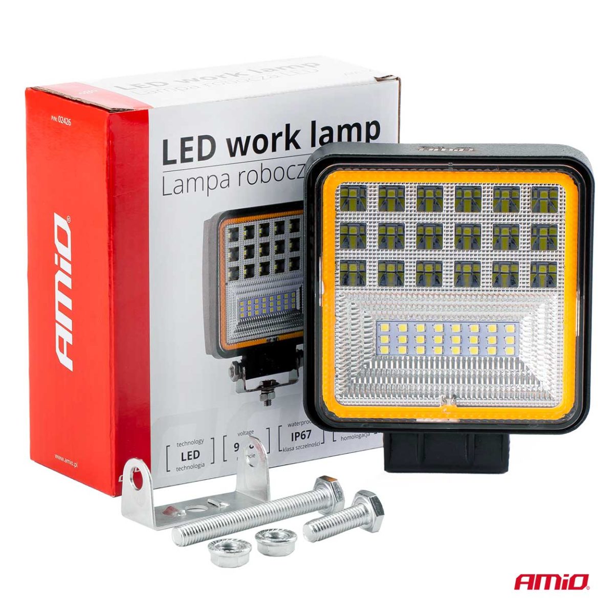 Proiector Led Pentru Off-Road, Atv, Ssv, 110 X 110 Mm - Imagine 11