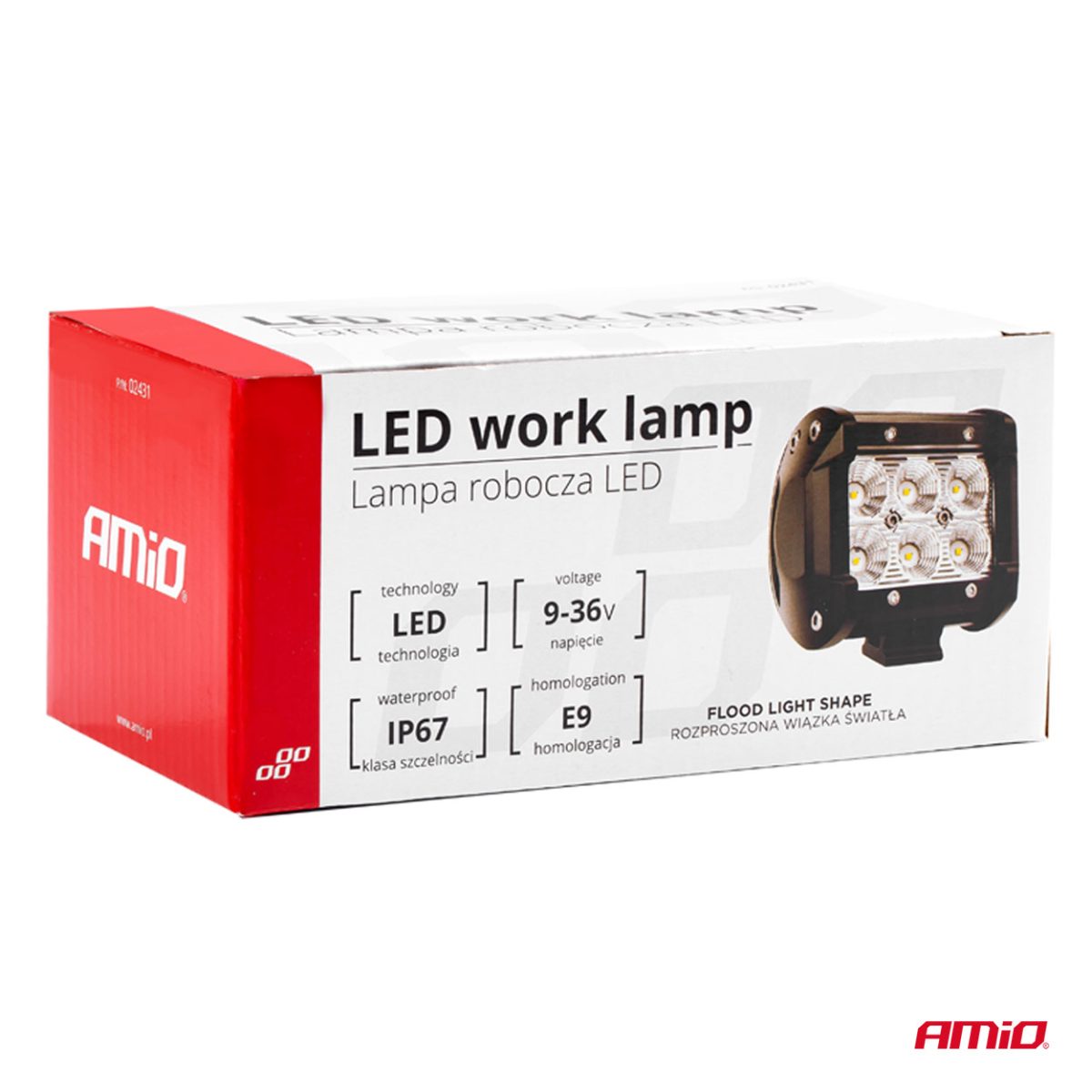 Proiector Led Off-Road, 95 X 77 Mm