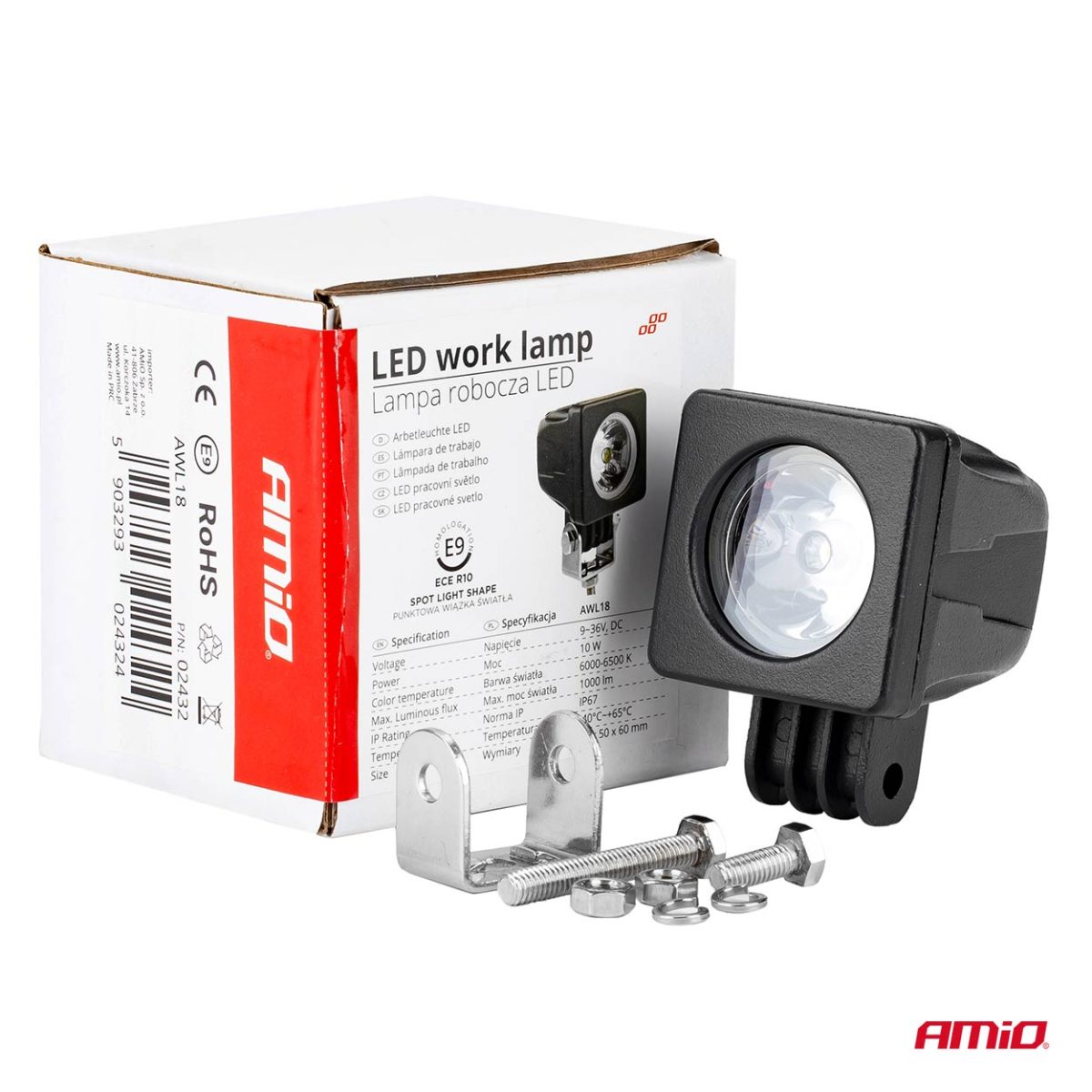 Proiector Led Pentru Off-Road, Atv, Ssv, Culoare 6500K, 1000 Lm, Tensiune 9 - 36V, Dimensiune 50 X 50 Mm
