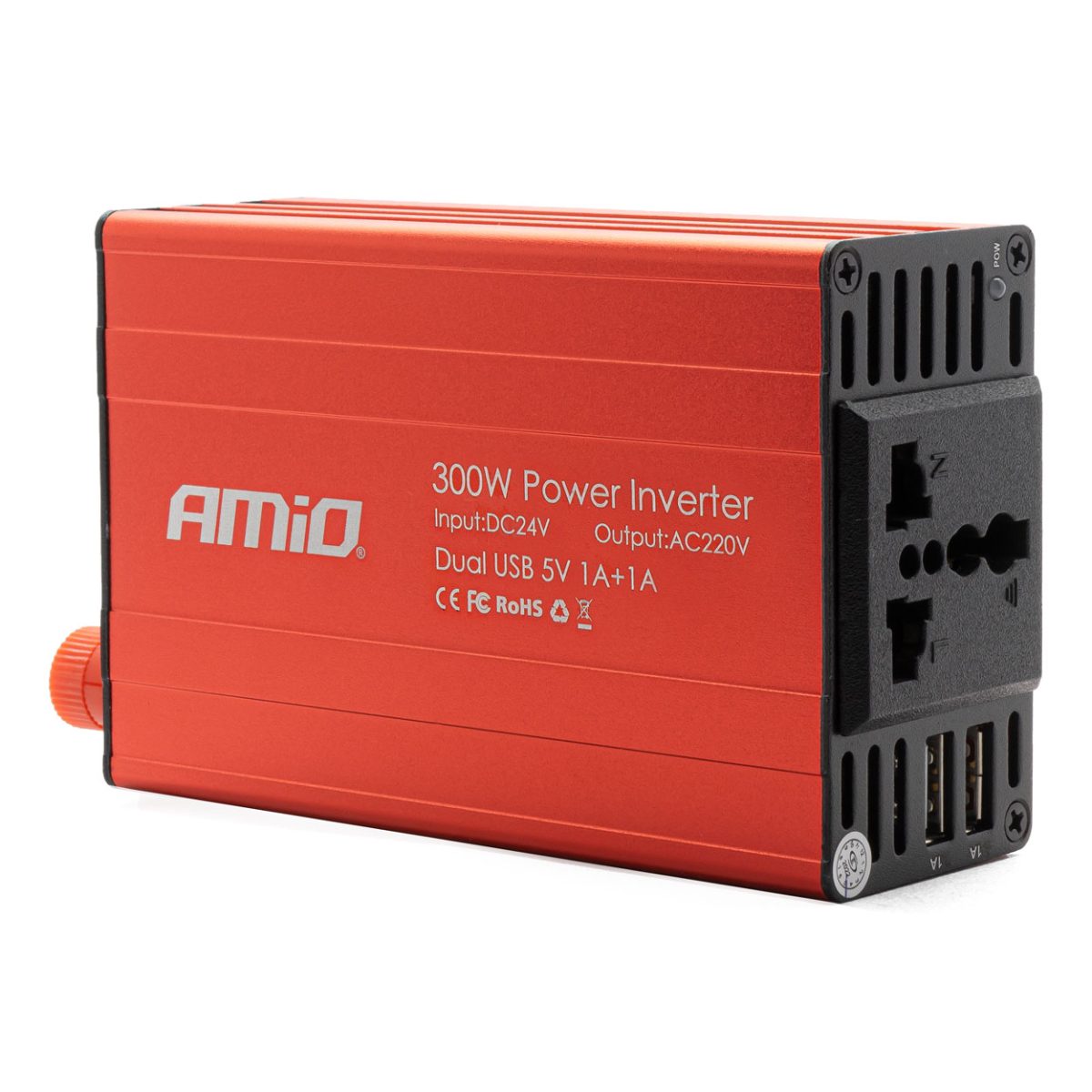 Convertor De Tensiune 24V -&Amp;Gt; 230V, 300W/600W, 2 X Usb 5V