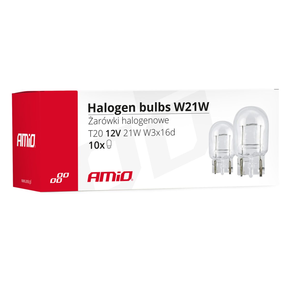 Set 10 Becuri Cu Halogen T20, W21W, W3X16D, 12V