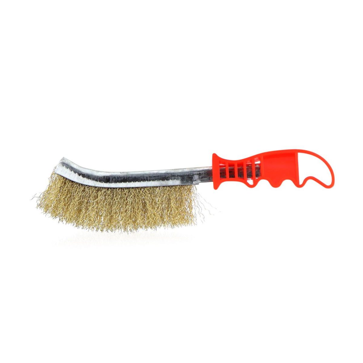 Perie De Sarma Cu Peri Sertizati, Placati Cu Alama Si Maner Din Platic, Lungime Totala 25,5 Cm