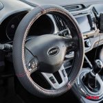 Husa volan Carbon Look, SWC-38-M (37-39cm) - imagine 2