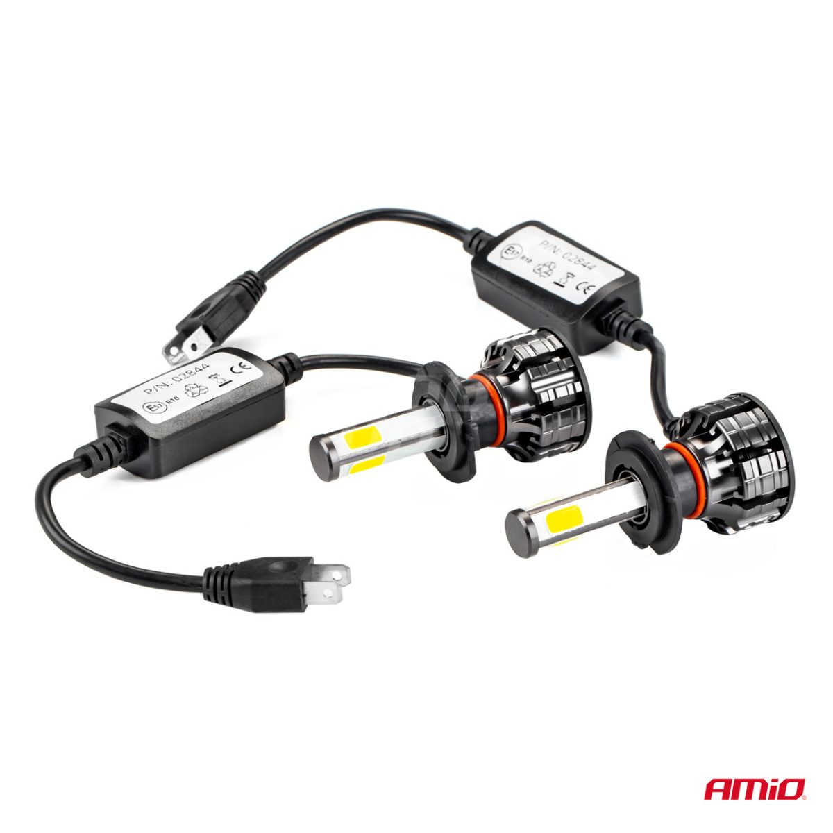 Instalatie Led Cob 2Side Amio, Compatibil H7, Destinat Competitiilor Auto Sau Off-Road