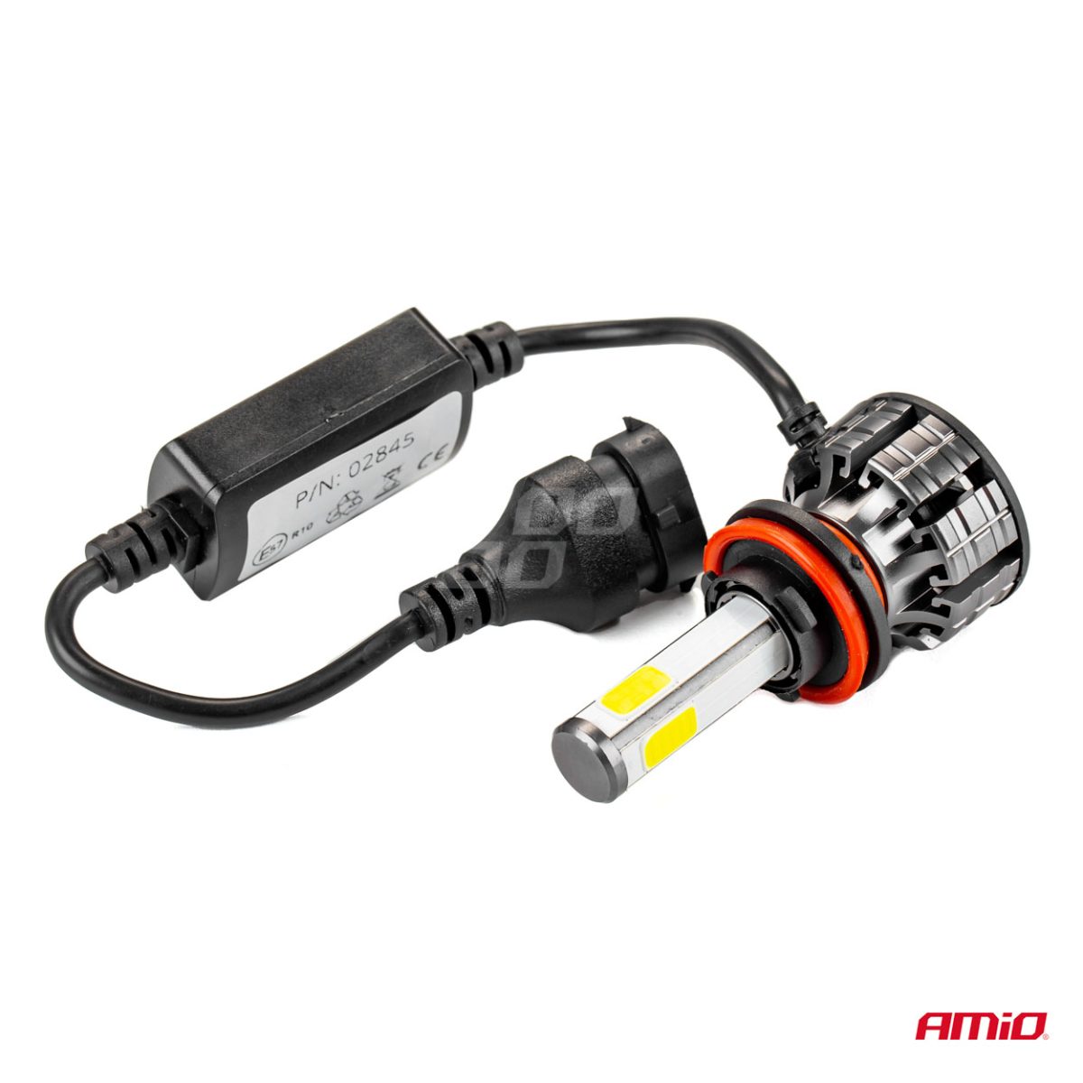 Instalatie Led Cob 2Side Amio, Compatibil H9, H9, H11, Destinat Competitiilor Auto Sau Off-Road