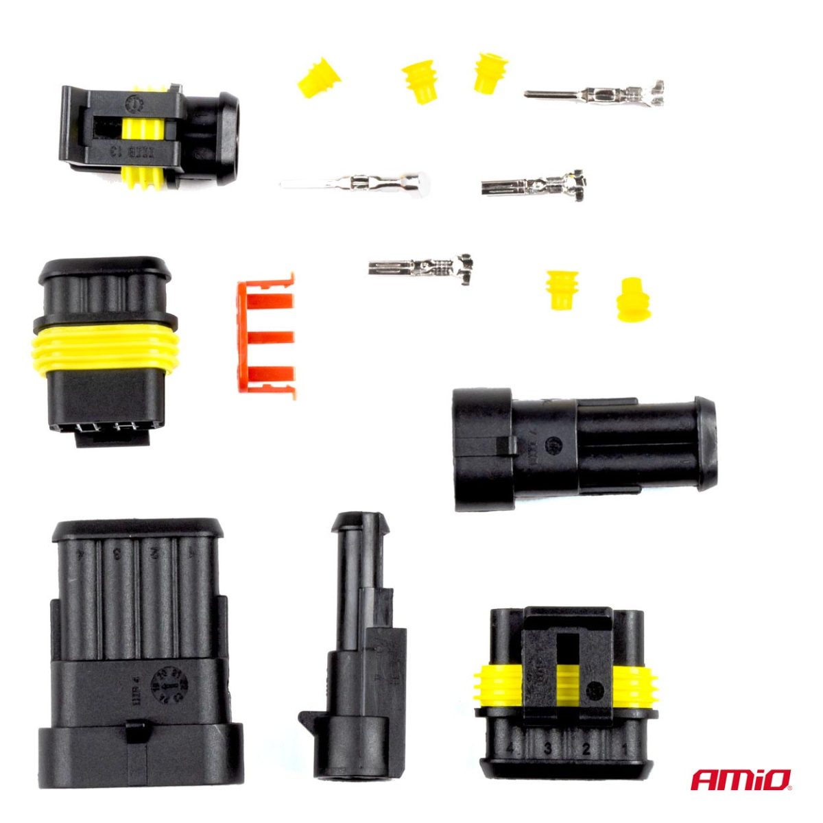 Set 352 Conectori Terminali Ermetici, 6 Dimensiuni