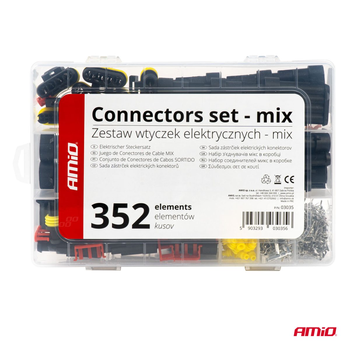 Set 352 Conectori Terminali Ermetici, 6 Dimensiuni