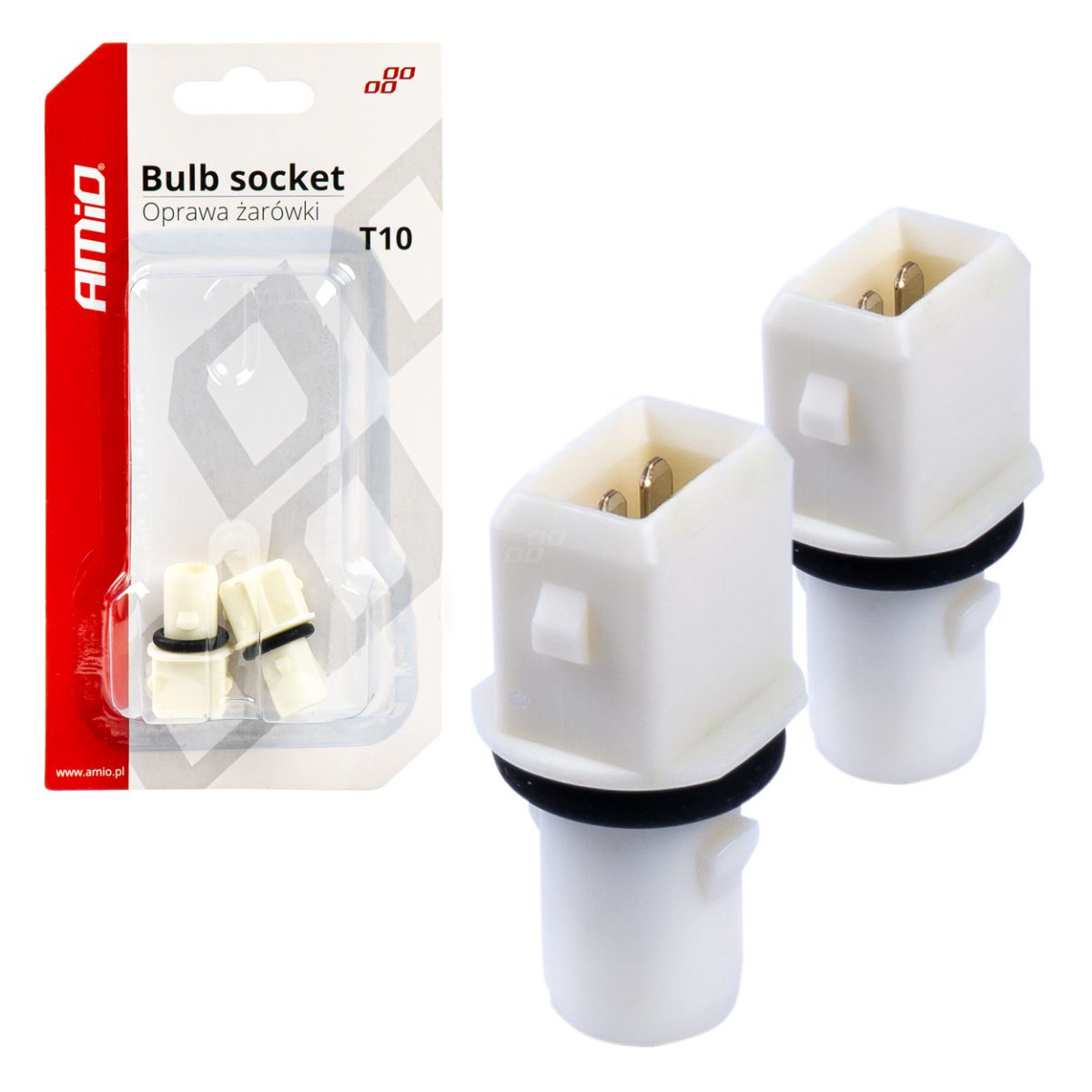 Set 2 Socluri Bec T10, W5W, W3W, W16W, Cu Garnitura Din Cauciuc