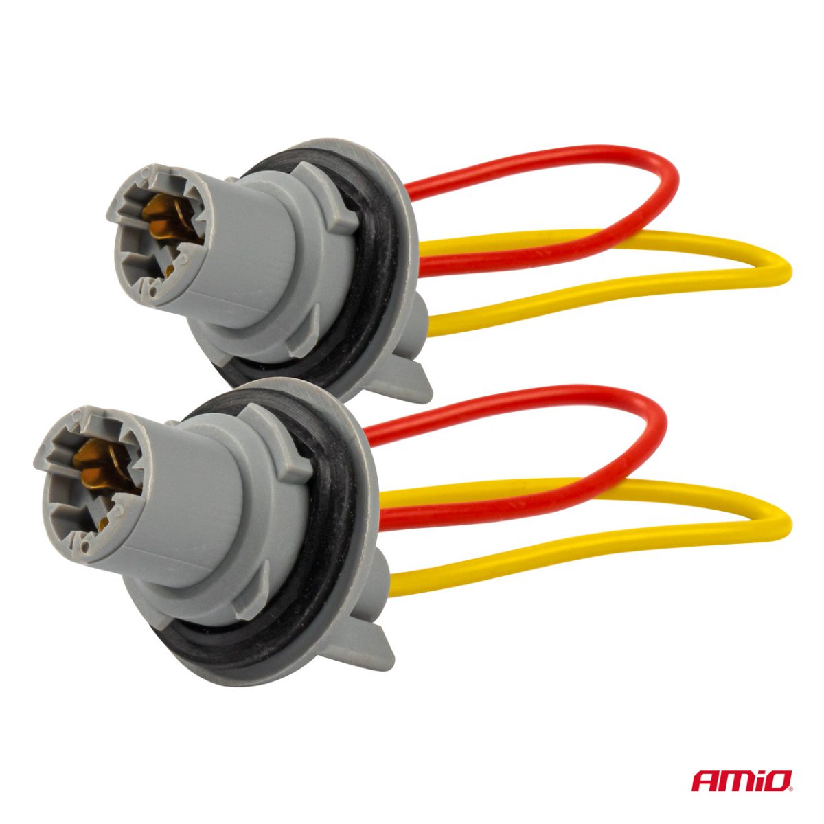 Set 2 Socluri Bec T15, W16W, W5W, Cu Garnitura Din Cauciuc