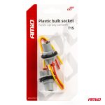 Set 2 socluri bec T15, W16W, W5W, cu garnitura din cauciuc - imagine 3