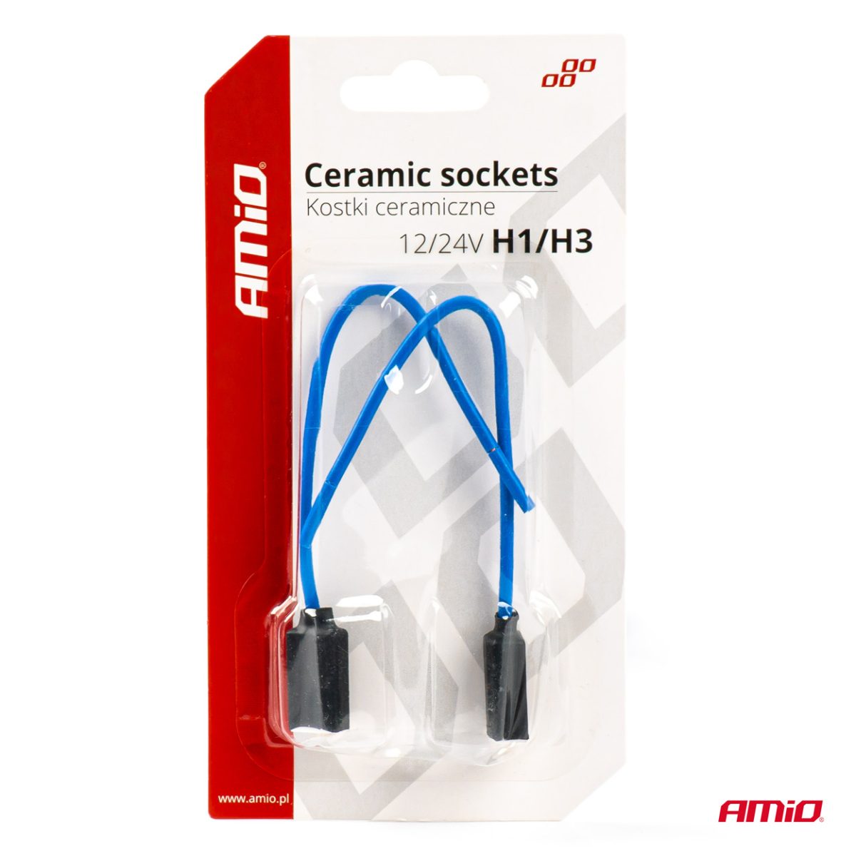 Set 2 Mufe Ceramice Drepte, Soclu H1, H3, Rezistente Termic