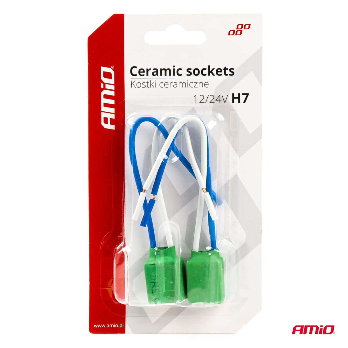 Set 2 Mufe Ceramice Soclu H7, Rezistente Termic