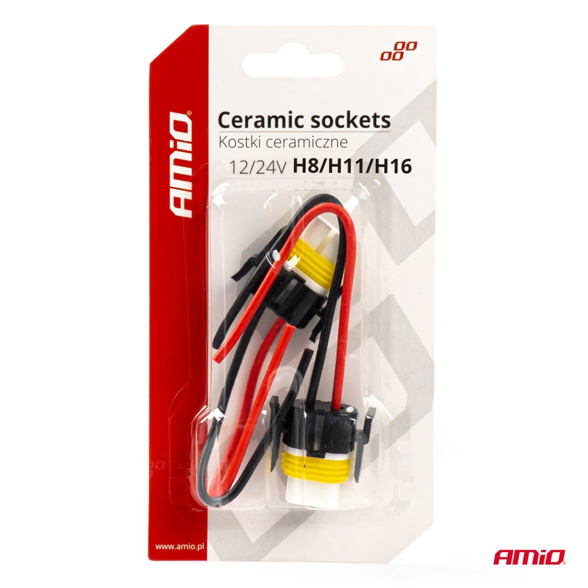 Set 2 Mufe Ceramice Drepte, Soclu H8, H11, H16, Rezistente Termic