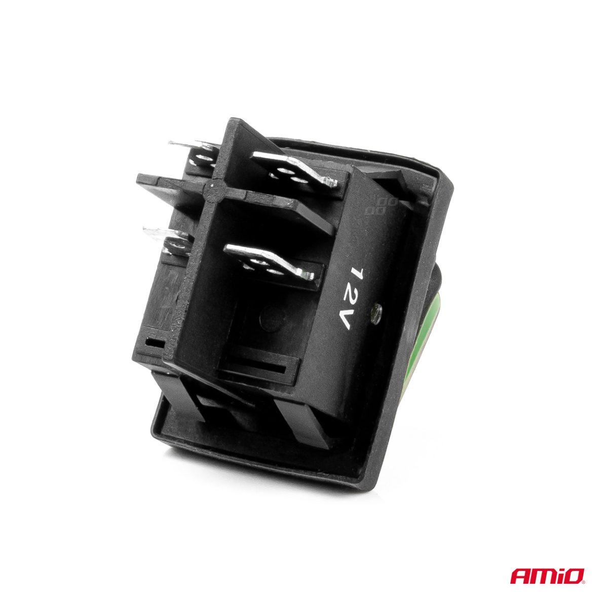 Intrerupator On/Off, 12/24V, Dreptunghiular, Waterproof, Iluminat Culoare Verde, Destinatie Auto, Utilitare, Off-Road, Atv, Ssv, Quad