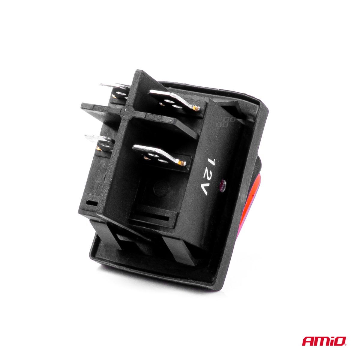 Intrerupator On/Off, 12/24V, Dreptunghiular, Waterproof, Iluminat Culoare Rosu, Destinatie Auto, Utilitare, Off-Road, Atv, Ssv, Quad