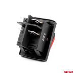 Intrerupator On/Off, 12/24V, dreptunghiular, waterproof, iluminat culoare Rosu, destinatie auto, utilitare, Off-Road, ATV, SSV, QUAD - imagine 4