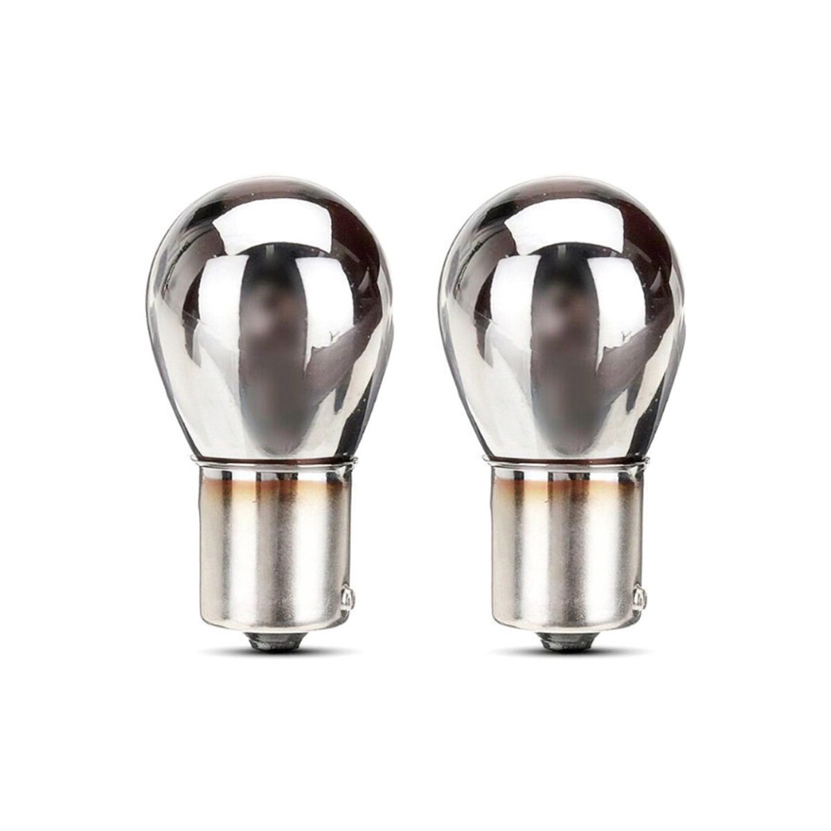 Set 2 Becuri Cu Halogen, Cromate, Soclu P21W, Ba15S, Alimentare 12V