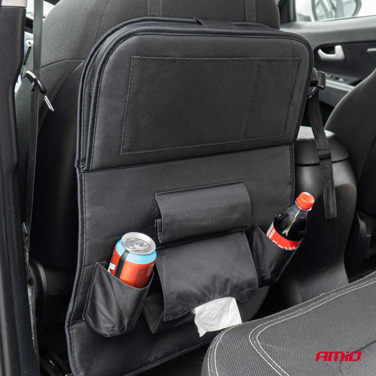 Organizator Auto Cu Masa Rabatabila, Montaj Pe Spatarul Scaunului