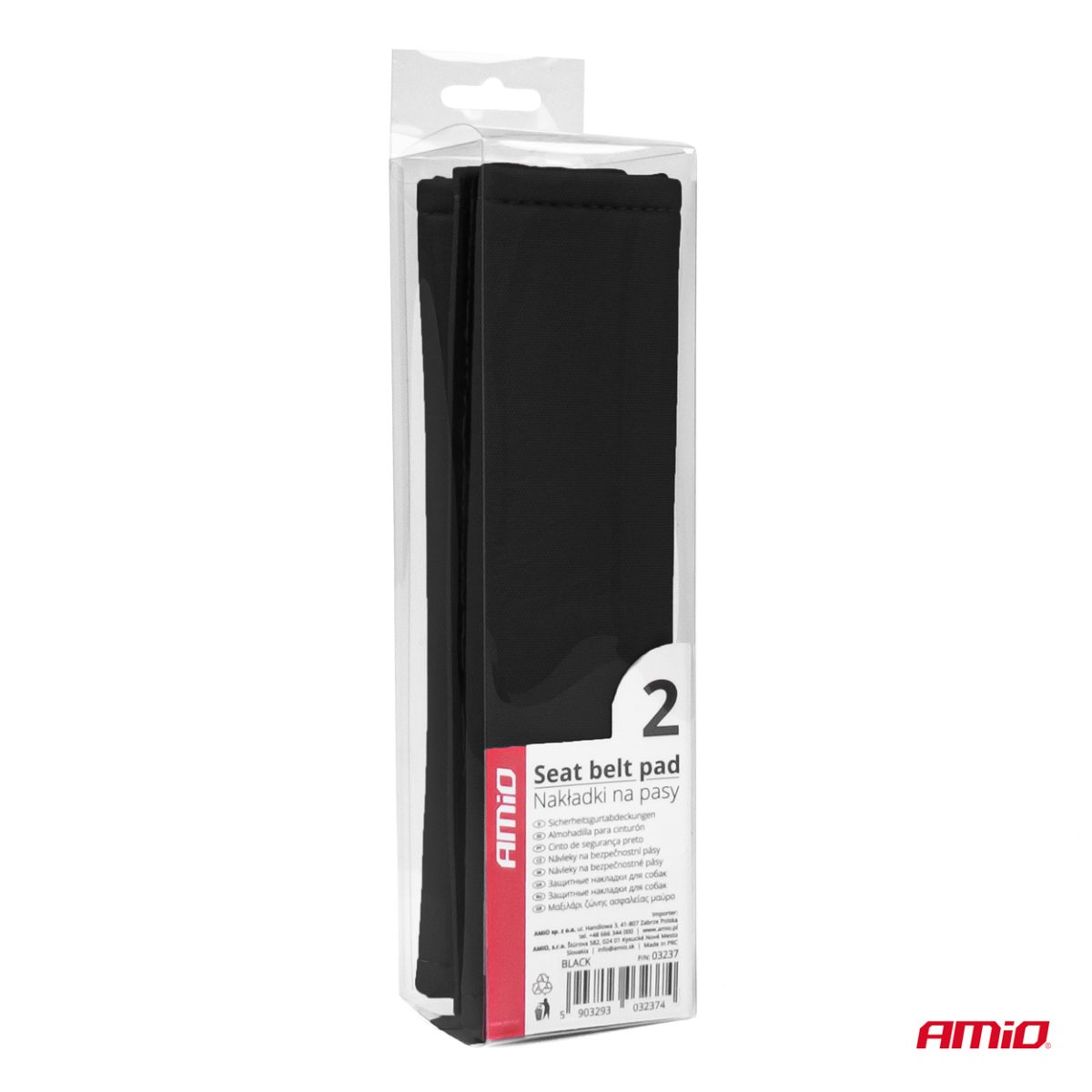 Set 2 Perne De Protectie Pentru Centura, Culoare Neagra