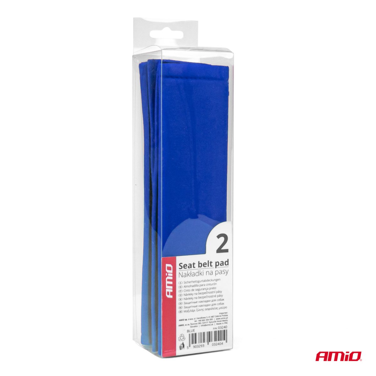 Set 2 Perne De Protectie Pentru Centura, Culoare Albastra