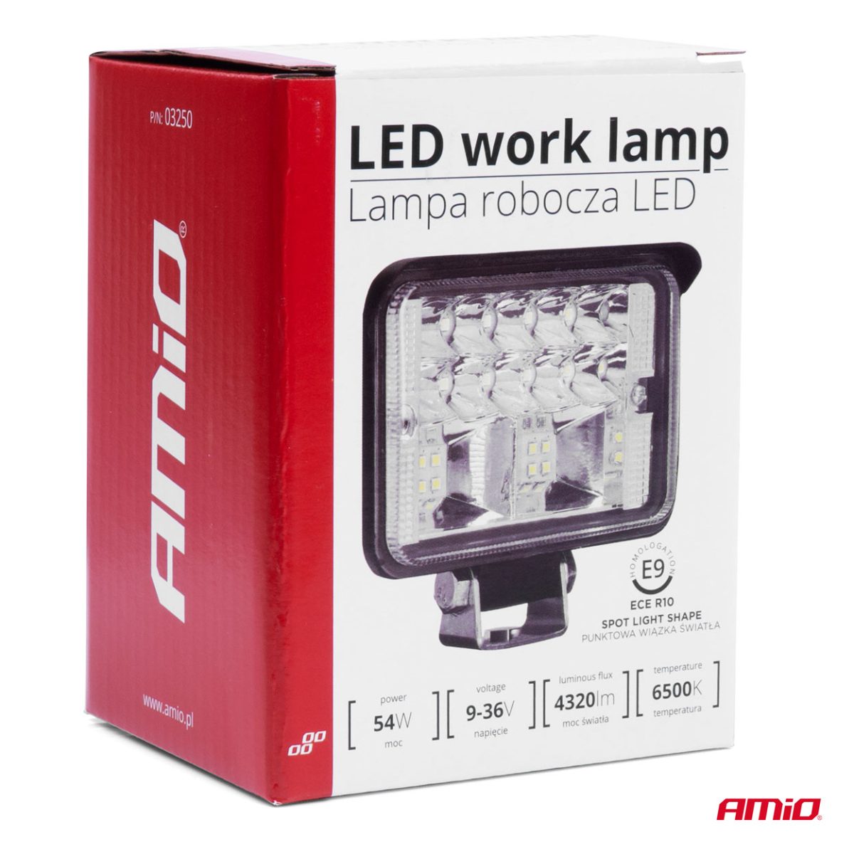 Proiector Led Pentru Off-Road, Atv, Ssv, Putere 54W, Culoare 6500K, Tensiune 9-36V, Dimensiuni 80 X 110 X 60 Mm