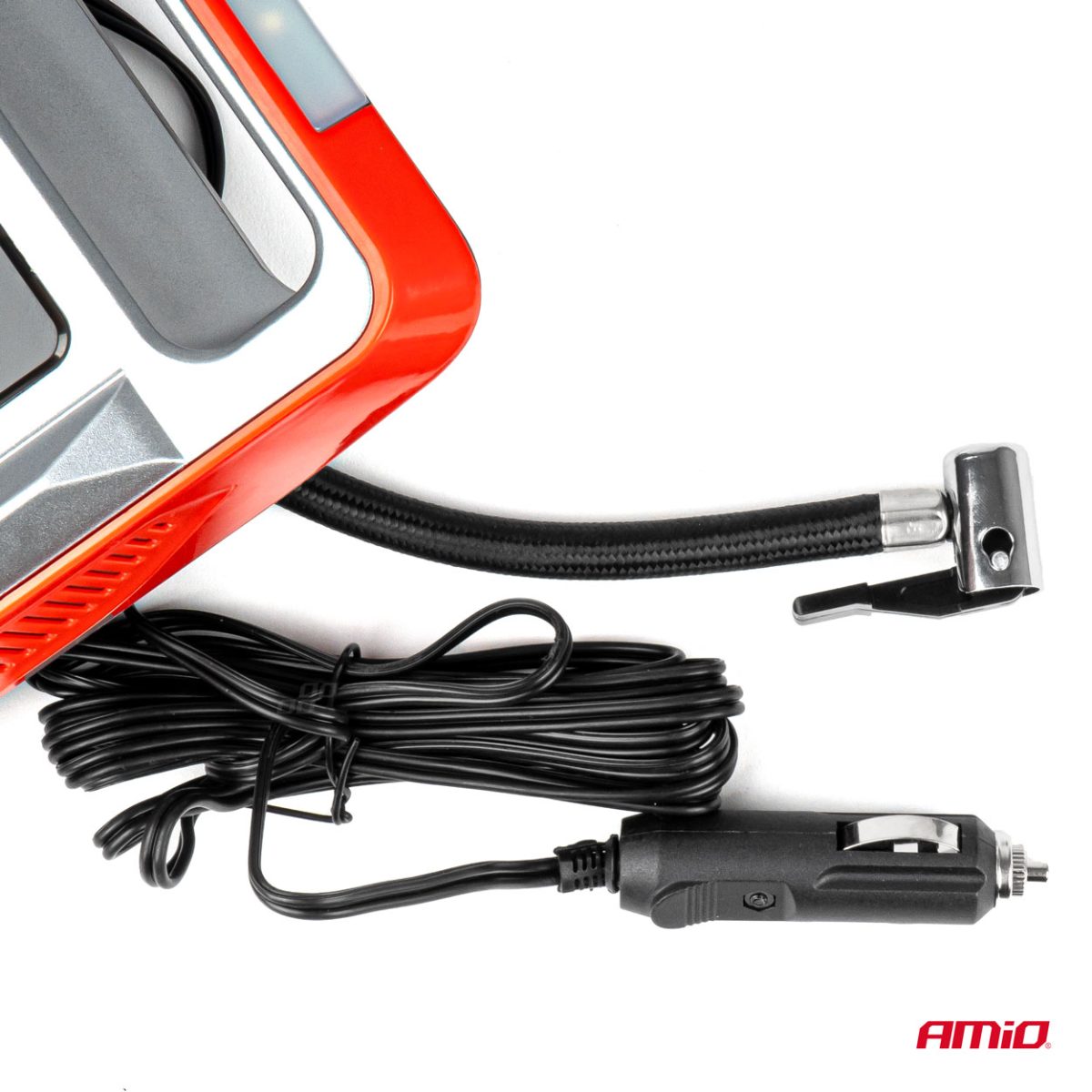 Compresor Auto Digital Cu Display Lcd Si Lampa Led Cu Functie De Iluminare Si Pulsare, Alimentare 12V, Avx-Am03268