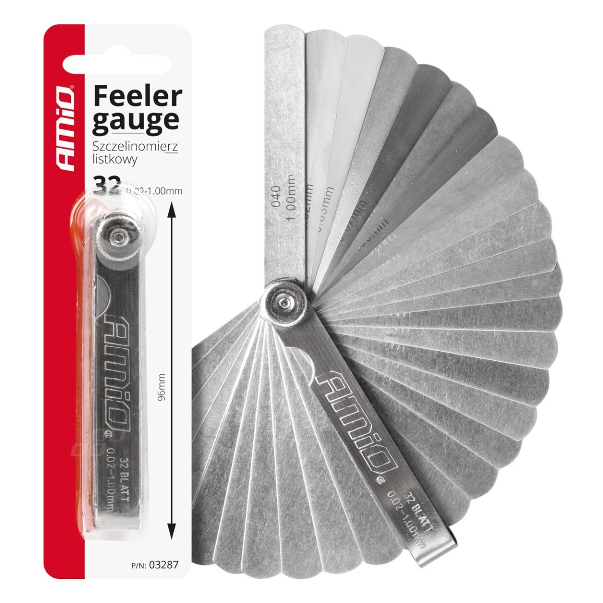 Lera Din Otel Calit, Masurare 0,02 -&Amp;Gt; 1 Mm, 32 De Lame