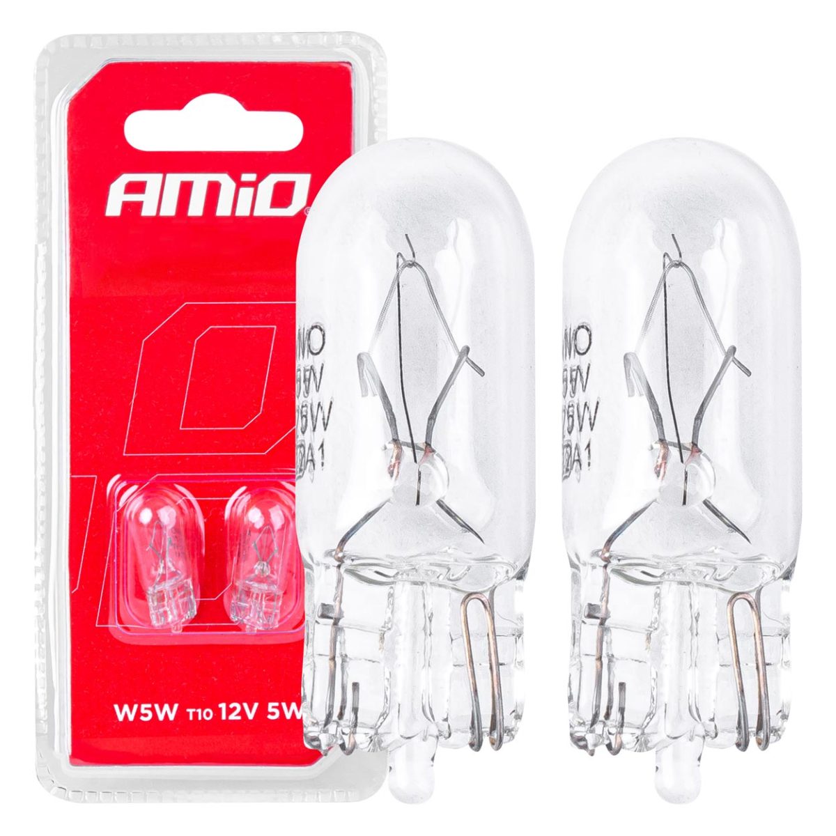 Set 2 Becuri Cu Halogen, Soclu T10, W5W, W2.1X9.5D, Alimentare 12V