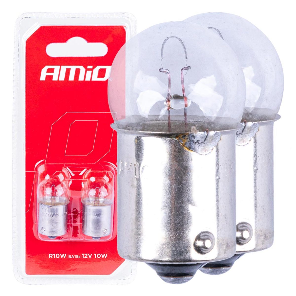 Set 2 Becuri Cu Halogen, Soclu R10W, Ba15S, Alimentare 12V