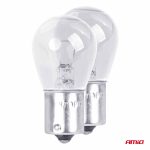 Set 2 becuri cu halogen, soclu P21W, BA15s, alimentare 12V - imagine 2