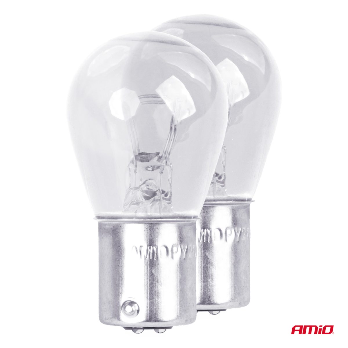 Set 2 Becuri Cu Halogen, Soclu P21, 5W, Bay15D, Alimentare 12V
