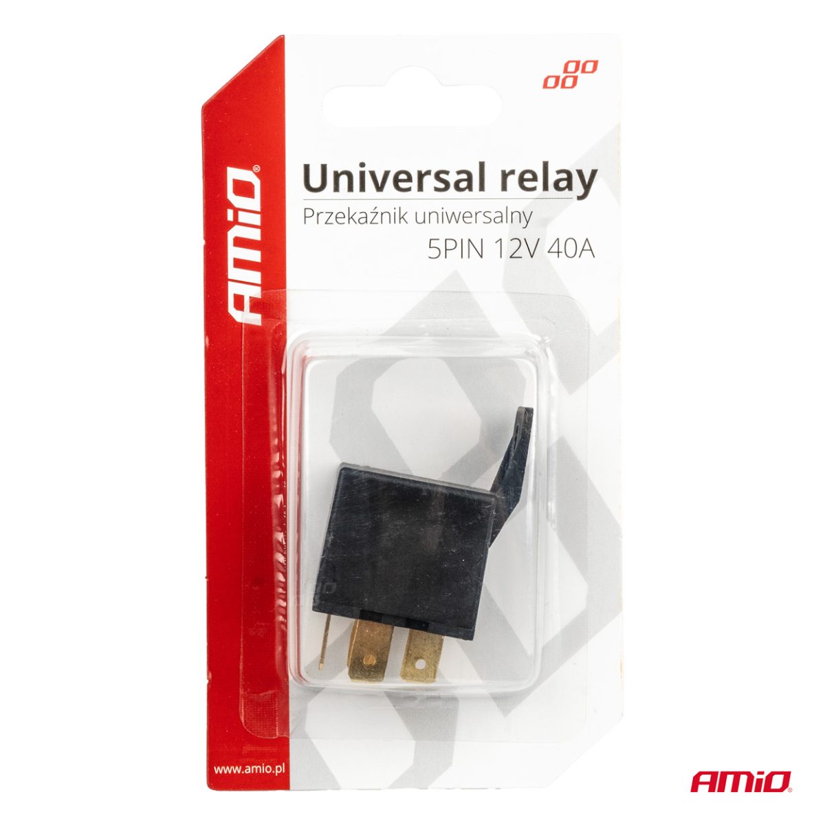 Releu Auto Universal Cu 5 Pini, Tensiune 12V, 40A