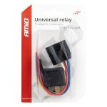 Releu auto cu 5 pini, 12V, 40A + Mufa releu cu cabluri