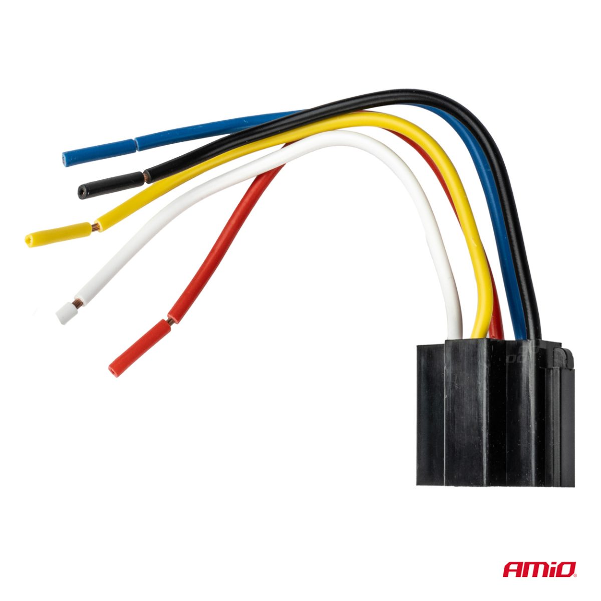 Releu Auto Cu 5 Pini, 12V, 40A + Mufa Releu Cu Cabluri