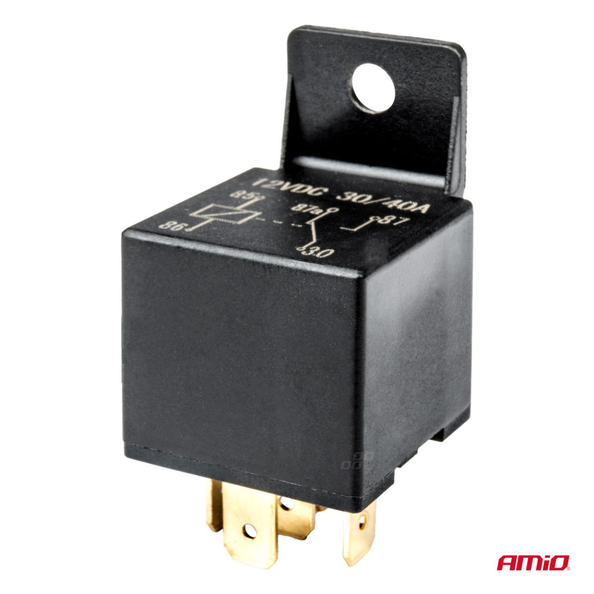 Releu Auto Cu 5 Pini, 12V, 40A + Mufa Releu Cu Cabluri