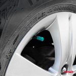 Set 4 capacele auto pentru ventil, din aluminiu, model Hexagon, culoare Verde - imagine 2