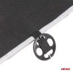 Husa scaun auto cu bile de masaj si suport lombar, dimensiuni 110 x 46 cm, culoare Gri - imagine 3