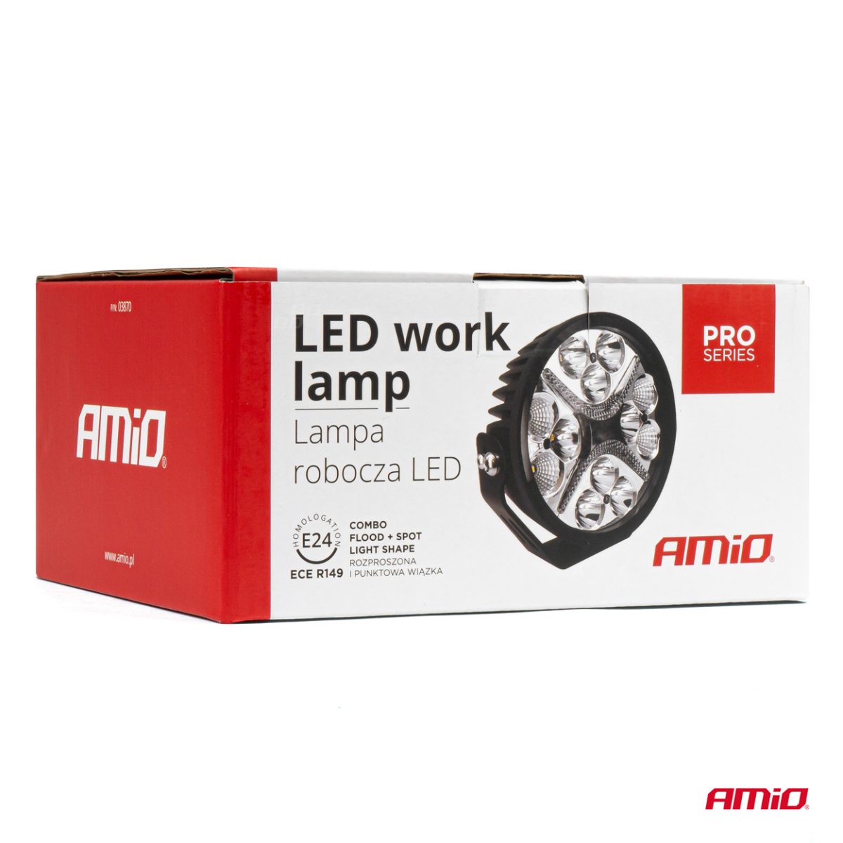 Proiector Led &Quot;Pro Series&Quot; Cu Doua Functii Pentru Off-Road, Atv, Ssv, Putere 54W, 7200Lm, Culoare 6000K, Tensiune 10-30V, Dimensiuni 140 X 140 X 61 Mm