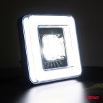 Proiector LED cu Angel Eye model AWL57, pozitie, semnalizare, faza lunga/scurta, pentru Off-Road, ATV, SSV, putere 45W, 8000lm, tensiune 9-36V, dimensiuni 114,5 x 114,5 x 51 mm - imagine 2