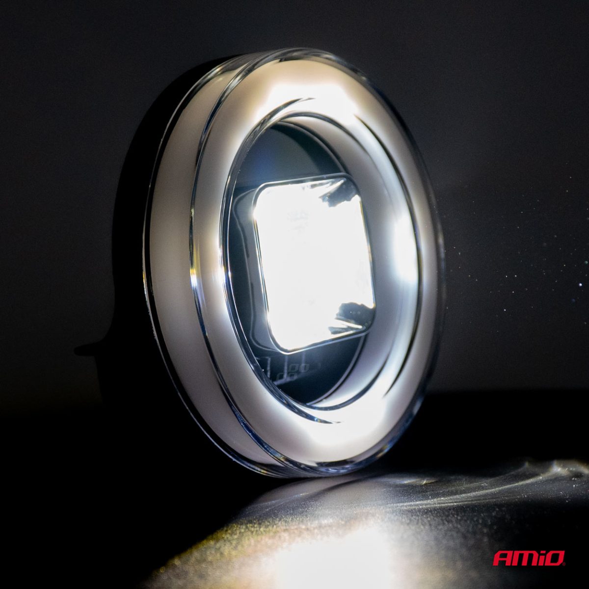 Proiector Led Cu Angel Eye Model Awl58, Pozitie, Semnalizare, Faza Lunga/Scurta, Pentru Off-Road, Atv, Ssv, Putere 45W, 8000Lm, Tensiune 9-36V, Dimensiuni 114,5 X 114,5 X 52 Mm