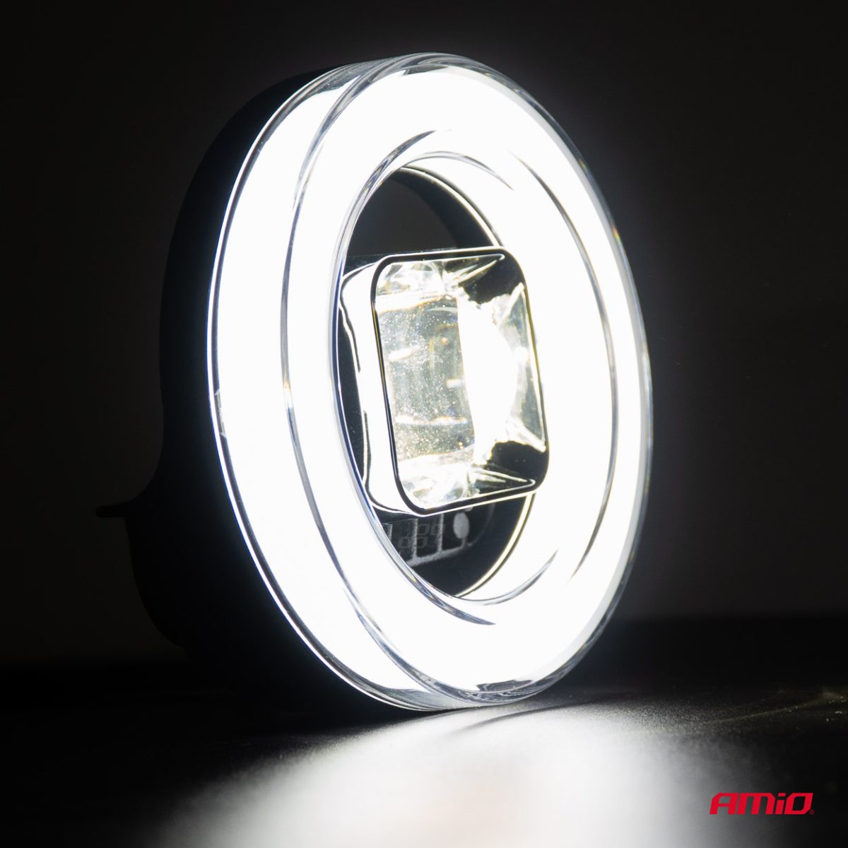 Proiector Led Cu Angel Eye Model Awl58, Pozitie, Semnalizare, Faza Lunga/Scurta, Pentru Off-Road, Atv, Ssv, Putere 45W, 8000Lm, Tensiune 9-36V, Dimensiuni 114,5 X 114,5 X 52 Mm