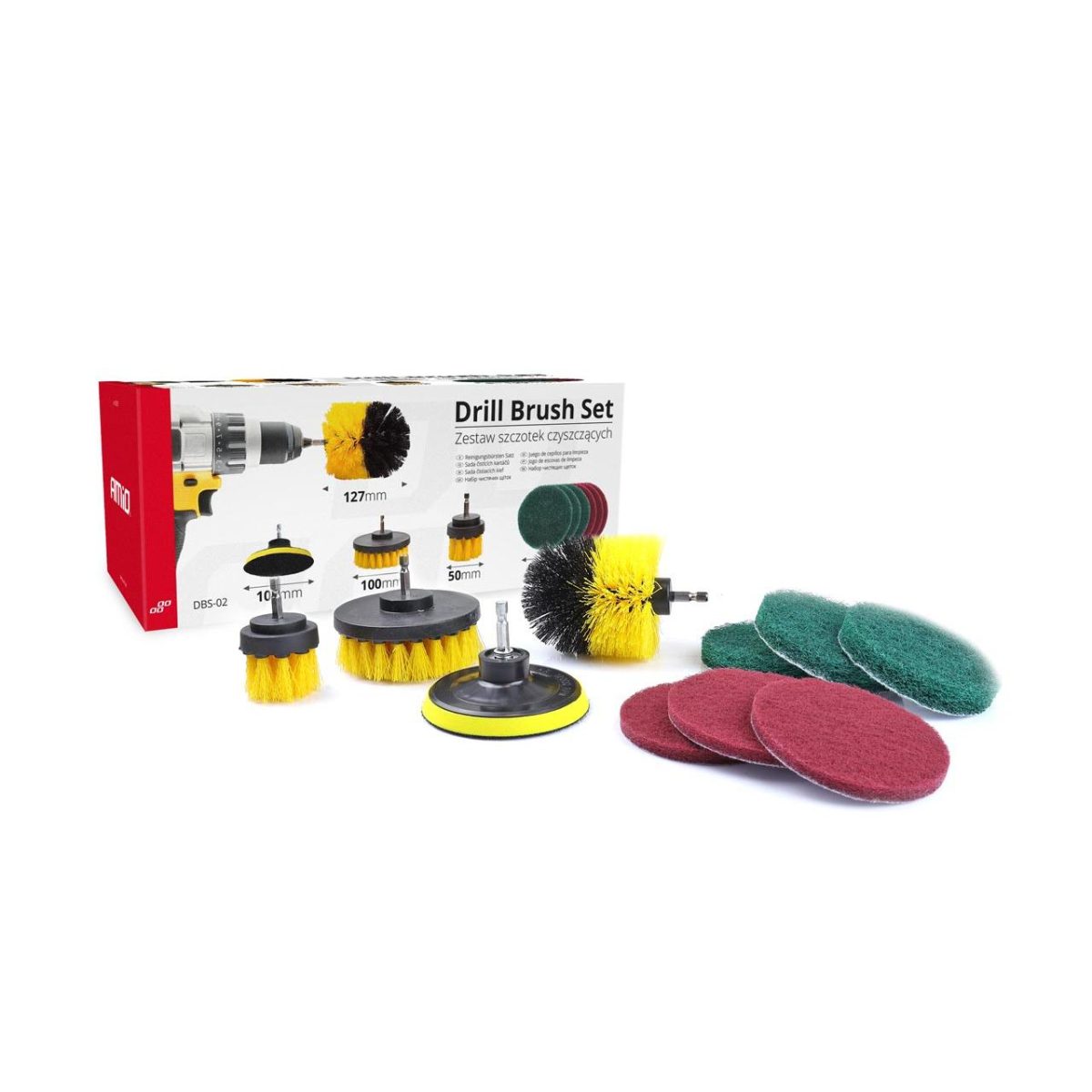 Set 10 Piese Perii De Curatare Si Slefuire