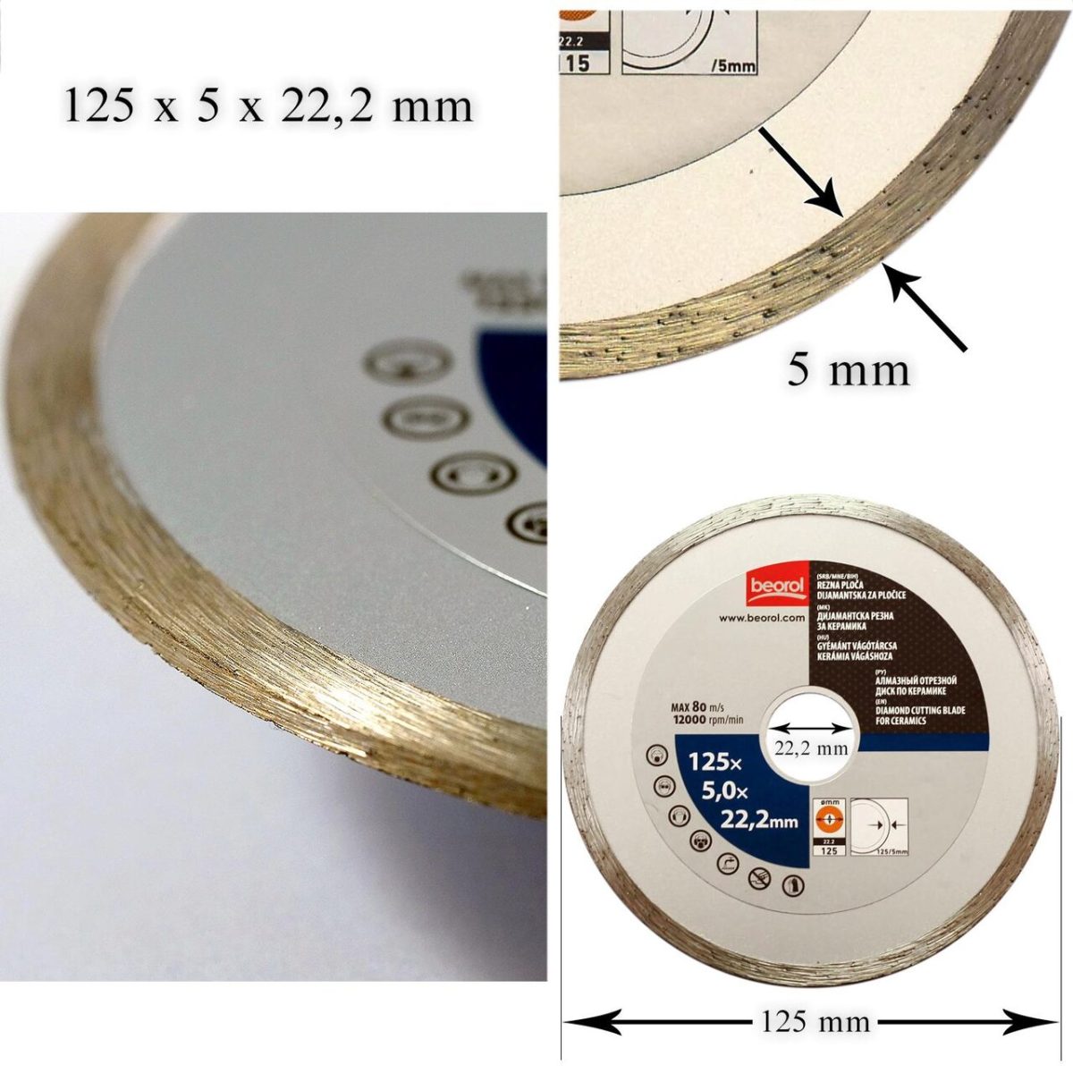 Disc Diamantat Continuu Taiere Umeda 125Mm