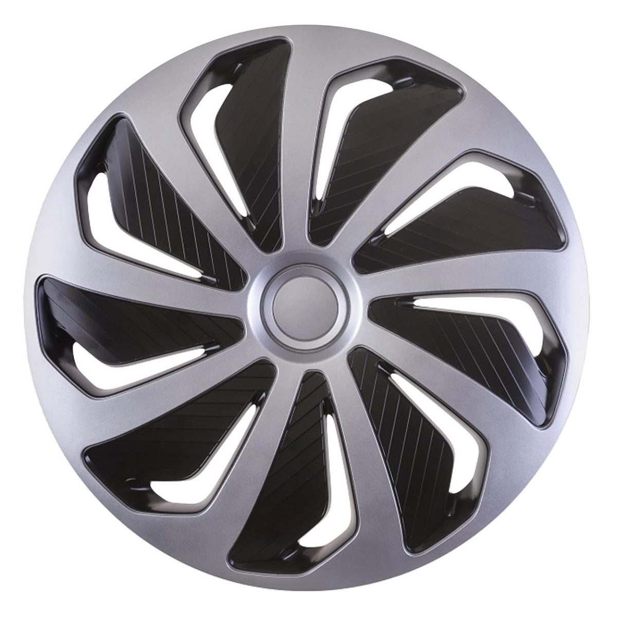 Set 4 Capace Roti Model Wind 14&Amp;Quot; - Silver &Amp;Amp; Black