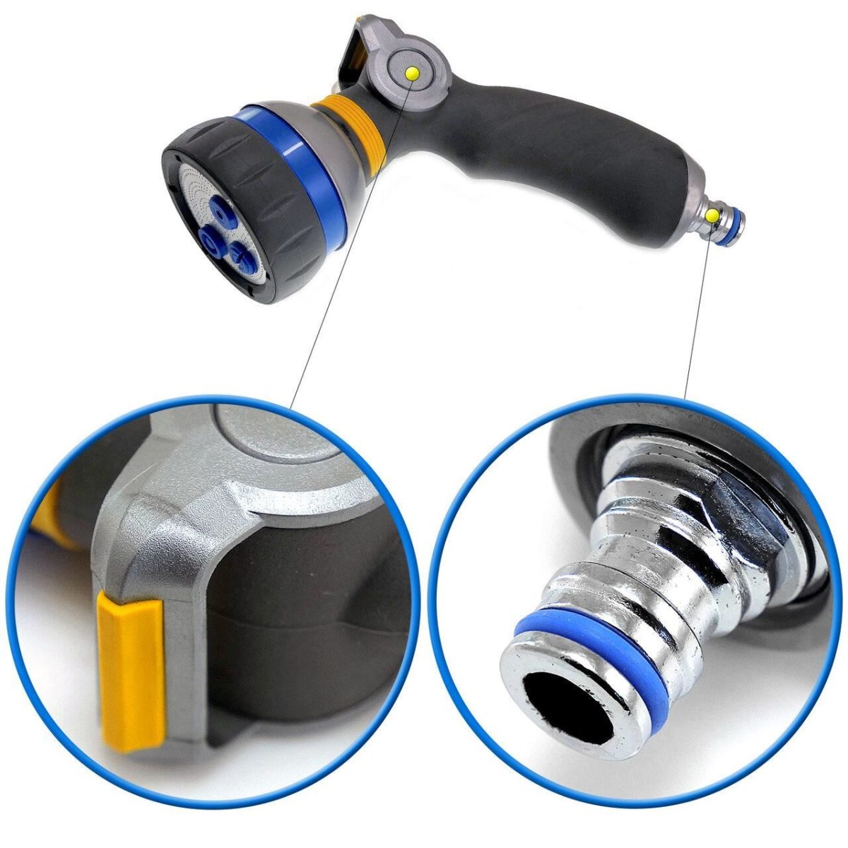 Pistol Stropit Gradina, Tip Dus, 4 Moduri, Metalic, Aquacraft